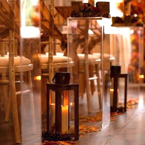 Autumn Wedding aisle