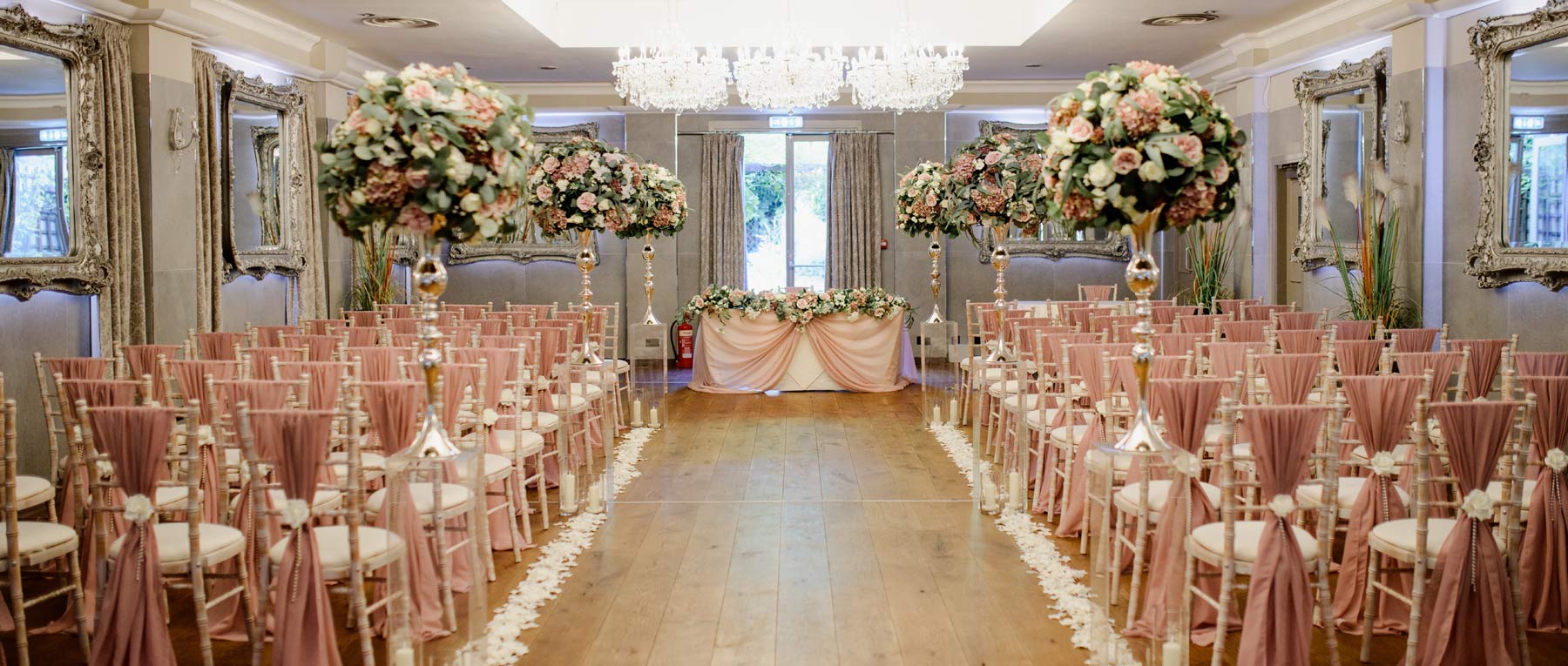 Valentine's Day Wedding Aisle