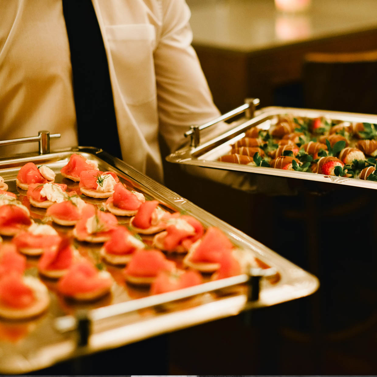 Relaxed Wedding Food